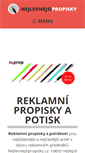 Mobile Screenshot of nejlevnejsipropisky.cz